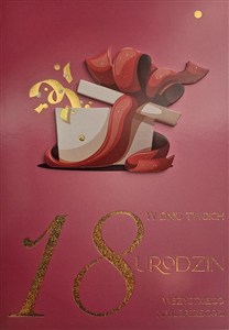 Picture of Karnet Urodziny 18 damskie