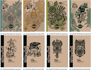 Obrazek Notatnik ozdobny 125x200 80 stron kratka mix