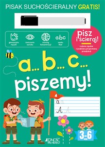 Obrazek A...B...C... piszemy! Książka z pisakiem suchościeralnym