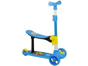 Picture of Hulajnoga trójkołowa z siodełkiem niebieska