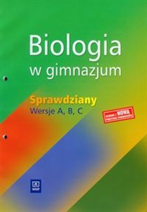 Obrazek Biologia sprawdziany wersje A, B, C Gimnazjum