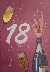 Picture of Karnet Urodziny 18 damskie