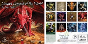 Obrazek Kalendarz 2026 ścienny kwadrat Smoki Anne Stokes