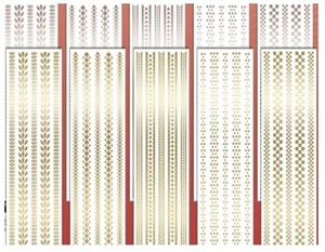 Obrazek Naklejki na folii 9x30cm MIX