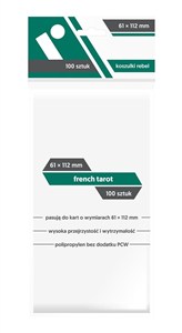 Obrazek Koszulki na karty Rebel (61x112 mm) `French Tarot`, 100 sztuk