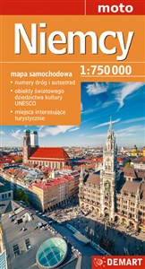 Obrazek Niemcy 1:750 000 mapa samochodowa