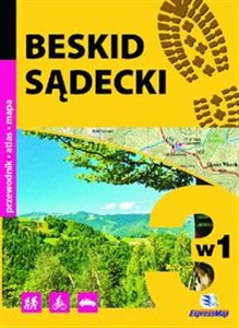 Obrazek Beskid Sądecki 3 w 1 Przewodnik, atlas i mapa