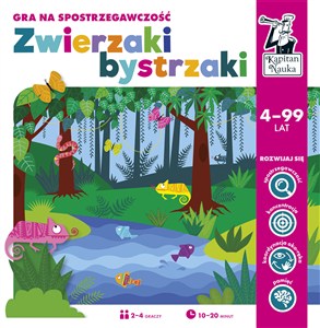 Obrazek Kapitan Nauka Zwierzaki bystrzaki Gra na spostrzegawczość.