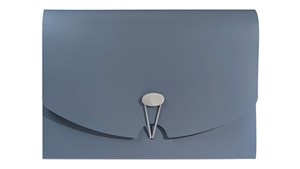 Obrazek Teczka A4 harmonijkowa PP grafit morandi