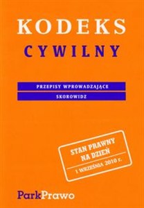 Obrazek Kodeks cywilny Przepisy wprowadzające. Skorowidz.