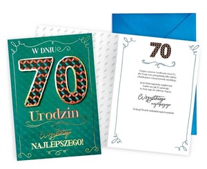 Picture of Karnet Urodziny 70