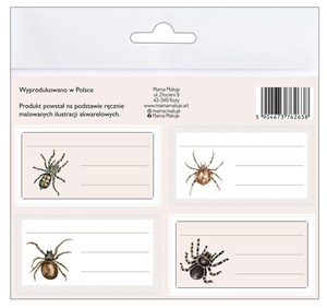 Obrazek Naklejki na zeszyty Pająki
