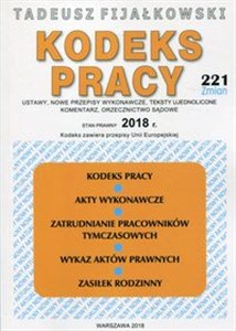 Obrazek Kodeks Pracy 2018