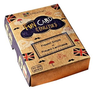 Obrazek Fun Card English Present Simple vs Present Continuous