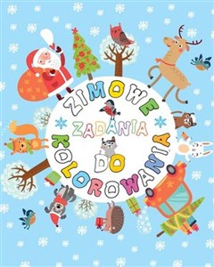 Obrazek Zimowe zadania do kolorowania