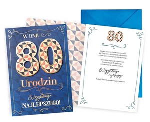 Picture of Karnet Urodziny 80