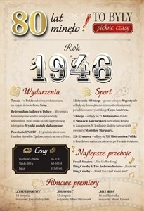 Picture of Karnet Urodziny 80