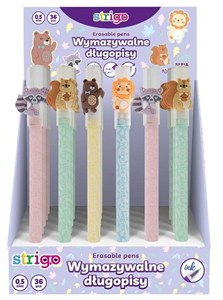 Obrazek Długopis wymazywalny Strigo Adventure (36szt)