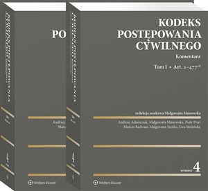 Picture of Kodeks postępowania cywilnego Komentarz Tom 1/2