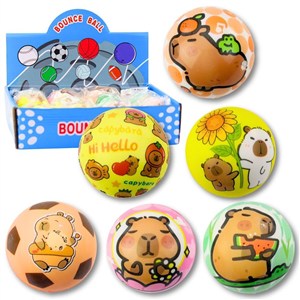 Obrazek Piłka piankowa 6,5cm Kapibara MIX