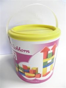 Obrazek Klocki drewniane kolorowe 36 elementów