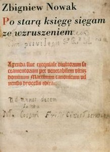 Obrazek Po starą księgę sięgam ze wzruszeniem