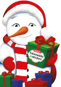 Obrazek Bałwanek. Kolorowanka z naklejkami. Wykrojnik