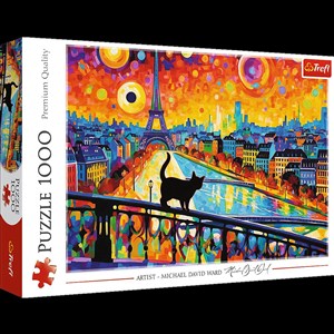 Obrazek Puzzle Kot w Paryżu 1000
