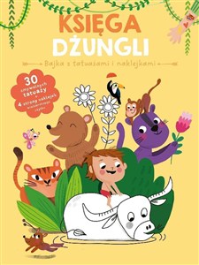 Obrazek Księga dżungli. Bajka z tatuażami i naklejkami