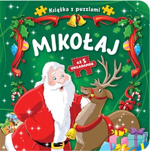 Obrazek Mikołaj Książka z puzzlami 5 układanek