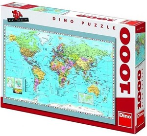 Obrazek Puzzle 1000 Mapa Polityczna DINO