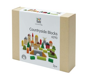 Picture of Klocki na wsi zabawki drewniane
