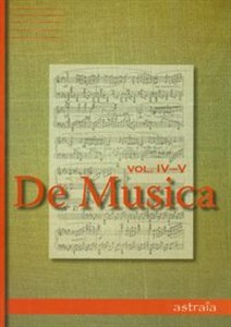 Picture of De musica vol. IV-V