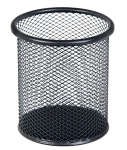 Obrazek Pojemnik na długopisy metalowy czarny