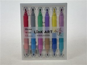 Obrazek Flamastry dwustronne 12 kolorów