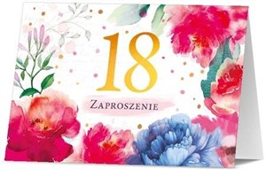 Obrazek Zaproszenie Urodziny 18 (10szt)