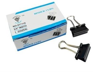 Obrazek Spinacz clip 19mm 12szt