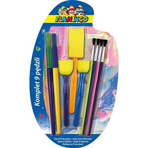 Obrazek Zestaw pędzli 9szt