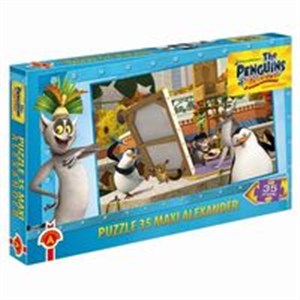 Obrazek Puzzle maxi Pingwiny z Madagaskaru 35