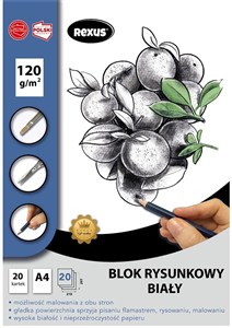 Obrazek Blok rysunkowy A4/20K biały Premium