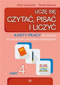 Obrazek Uczę się czytać, pisać i liczyć. Część 4 Karty pracy dla uczniów ze specjalnymi potrzebami edukacyjnymi
