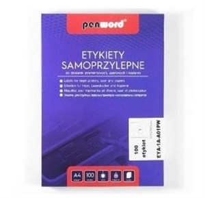 Picture of Etykiety samoprzylepne A4/100K 1x210x297mm