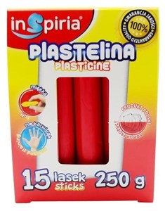 Picture of Plastelina czerwona 15 lasek 250g