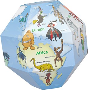 Obrazek Globus 3D do składania - Potwory