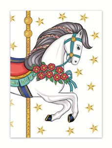 Picture of Karnet B6 Koń karuzela