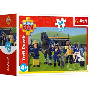 Obrazek Puzzle 54 Mini Strażak Sam w gotowości 1 TREFL