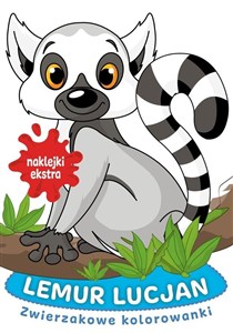Obrazek Zwierzakowe kolorowanki. Lemur Lucjan