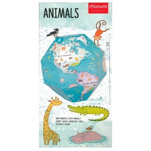 Obrazek Globus 3D do składania - Zwierzęta