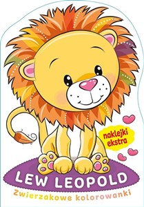 Obrazek Zwierzakowe kolorowanki. Lew Leopold