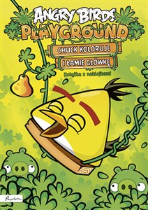 Obrazek Angry Birds Playground Chuck koloruje i łamie główkę Książka z naklejkami